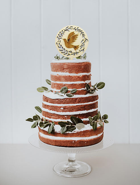 CakeTopper - Taube mit Ähren – Bild 3