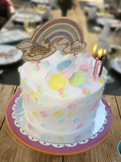 CakeTopper - Einhorn und Regenbogen – Bild 3