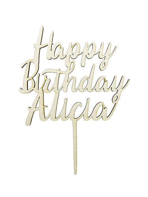 CakeTopper - Happy Birthday Name – Bild 2