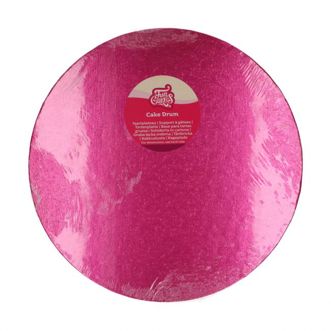 Cake Drum - Tortenplatte - Rund 35,5 Cerise