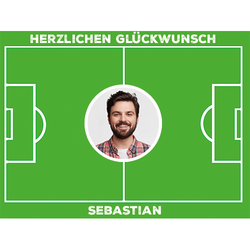 Fußball-Feld Tortenaufleger individuell
