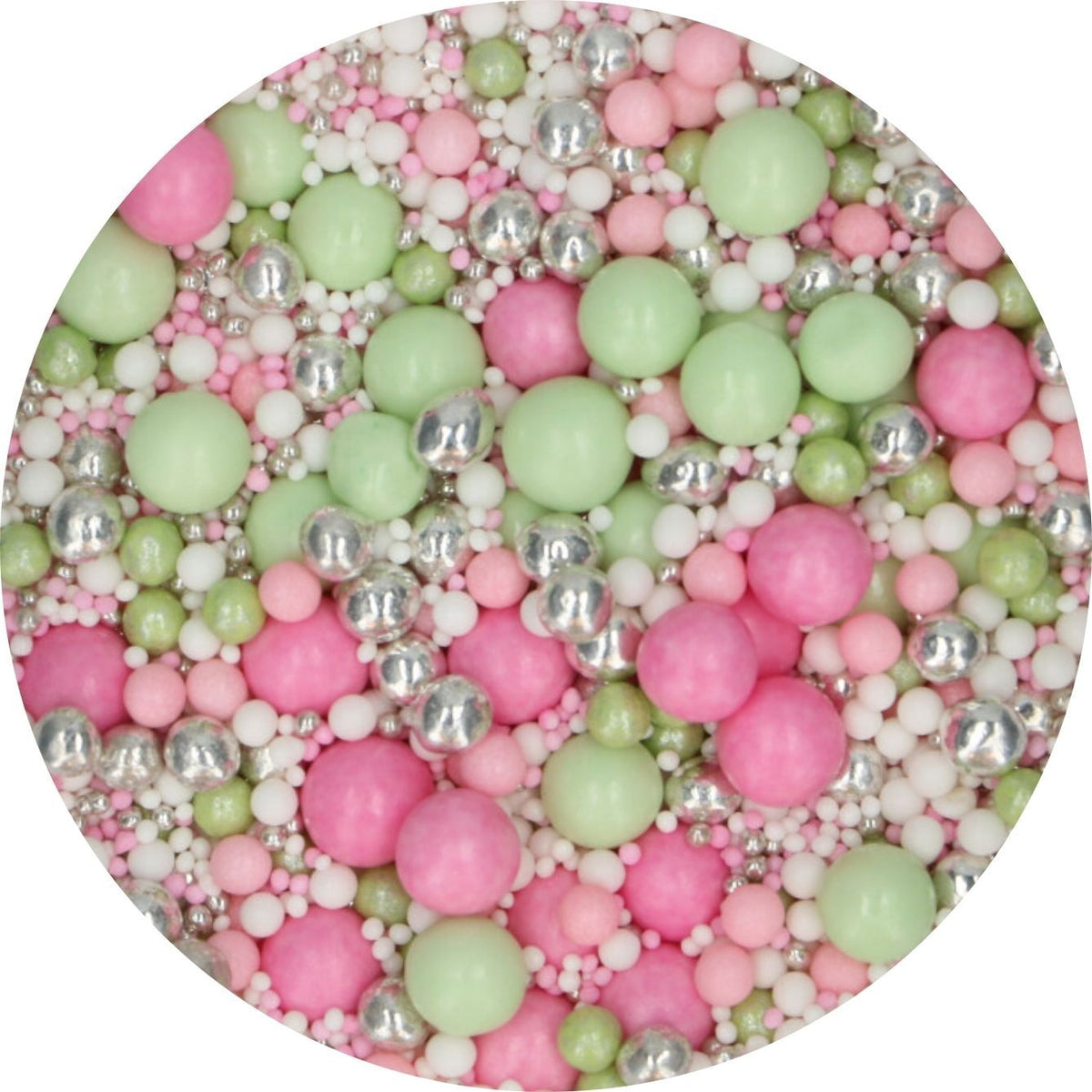 Soft Pearls in rosa weiß, silber und grün in verschiedenen Größen