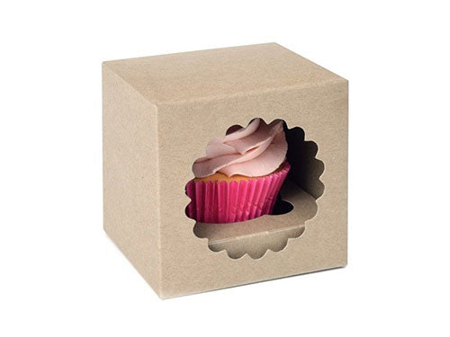 Kraftpapier CupCake Boxen - 3 Stück – Bild 2