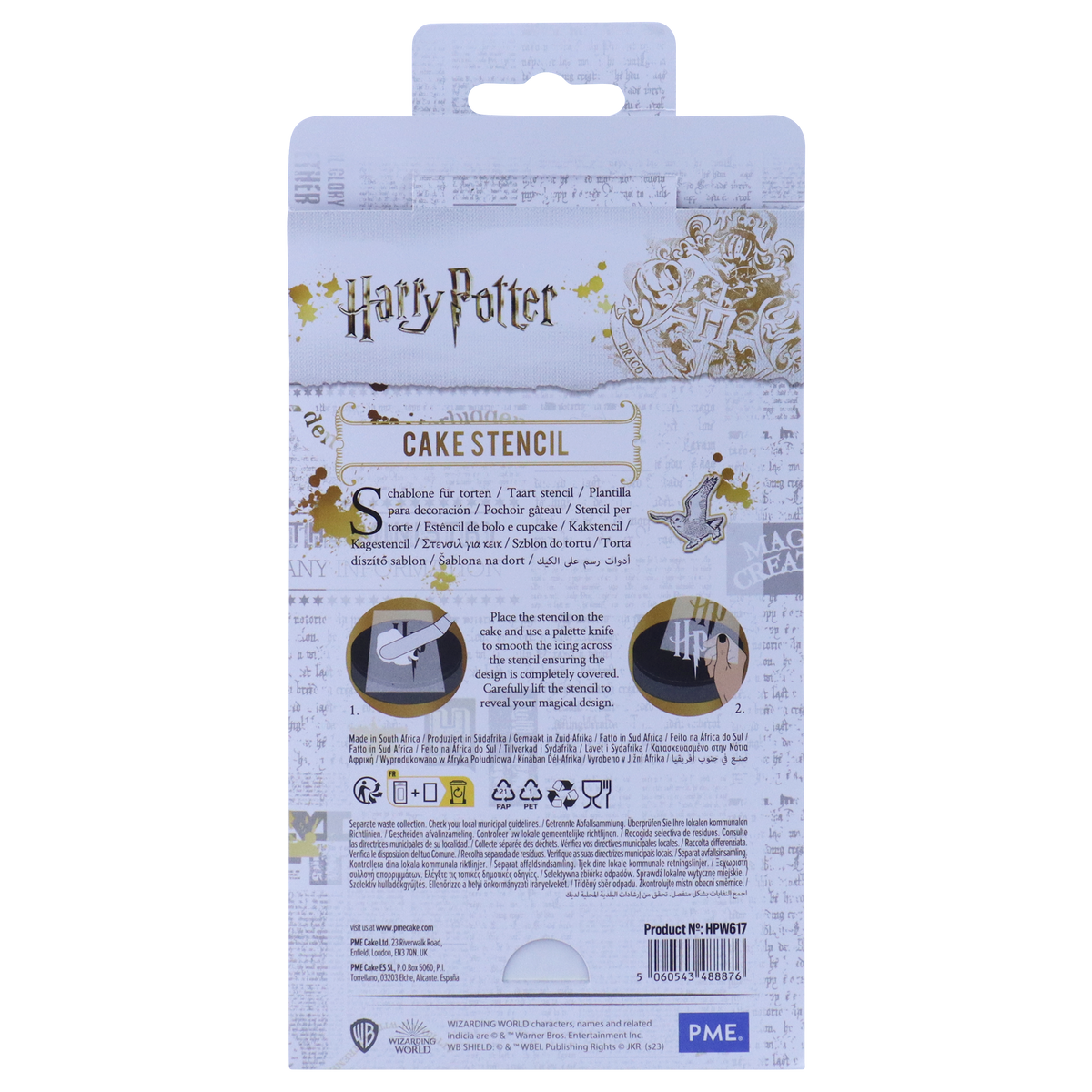 Harry Potter Kuchen Schablone Stencil, HP Logo groß – Bild 4