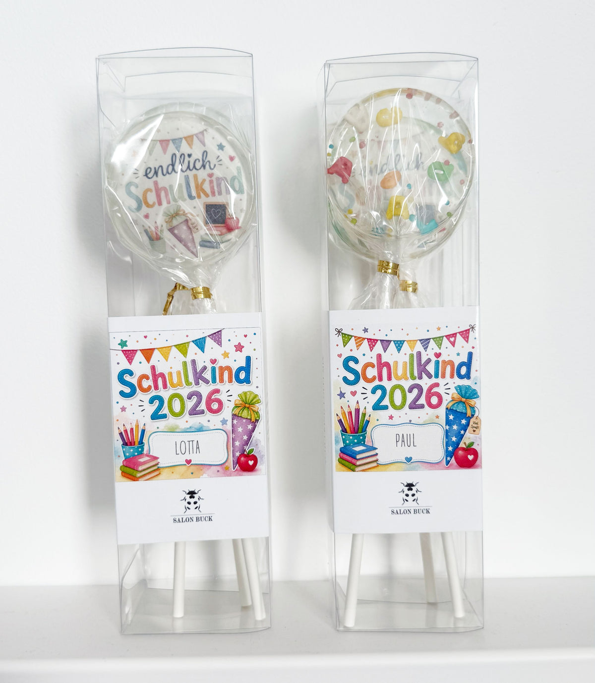 Lolli-Geschenkset Endlich Schulkind – Personalisiert mit Name – Bild 4