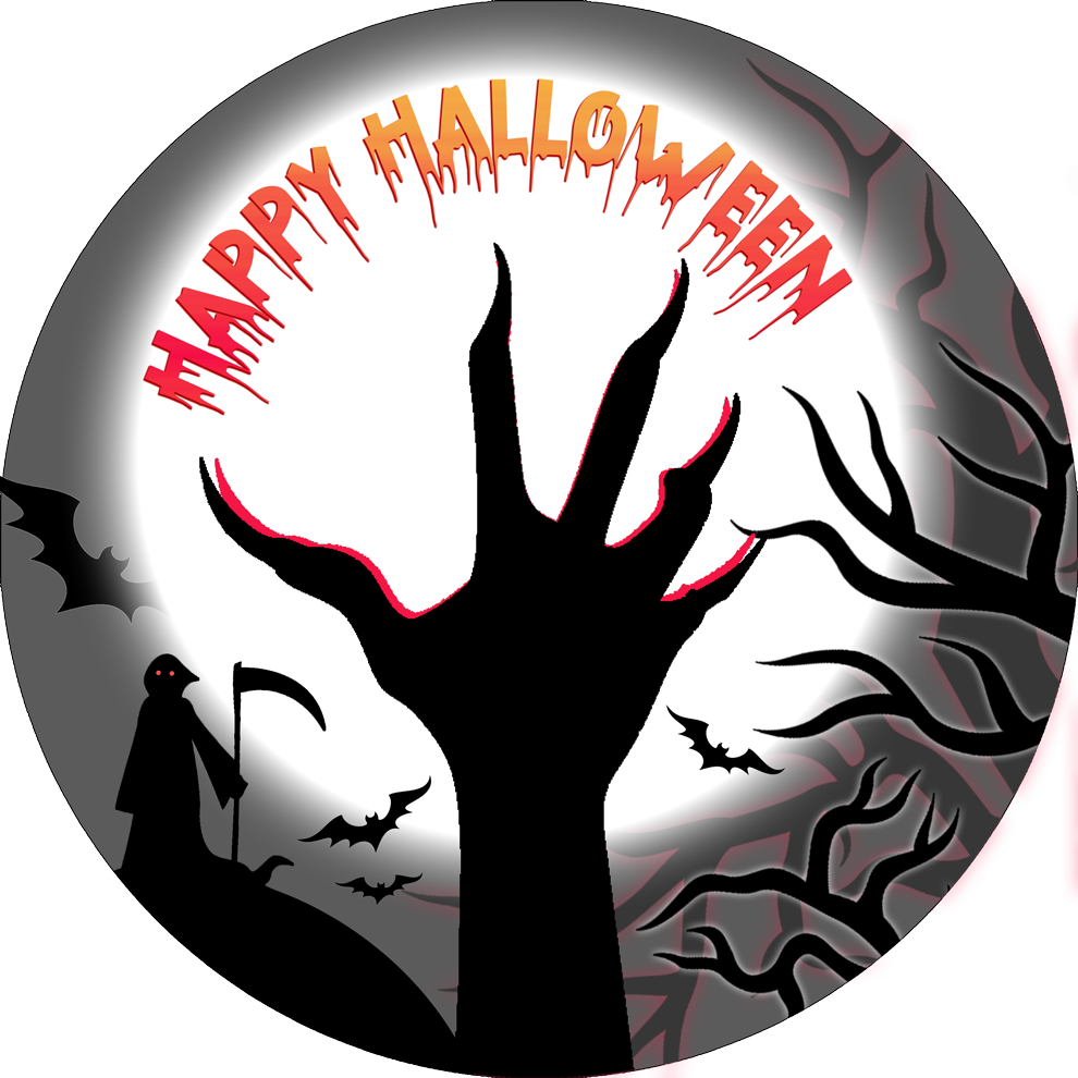 Tortenbild Halloween - schaurige Hand