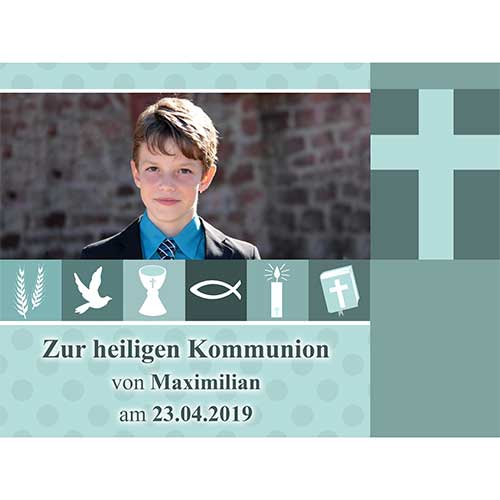 Tortenbild Kommunion - Konfirmation Rechteckig Motiv 18
