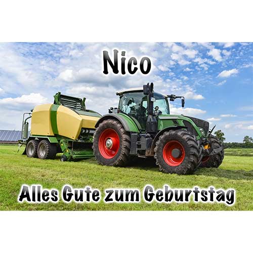 Tortenbild Traktor Rechteckig