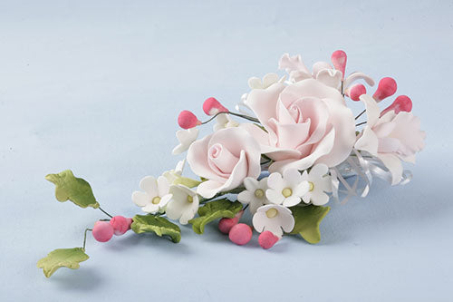 Zucker-Blumenbouquet Rose Pink – Bild 2