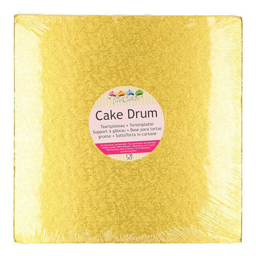 FunCakes Cake Drum - Tortenplatte - Quadratisch 30,5 cm Gold – Bild 2