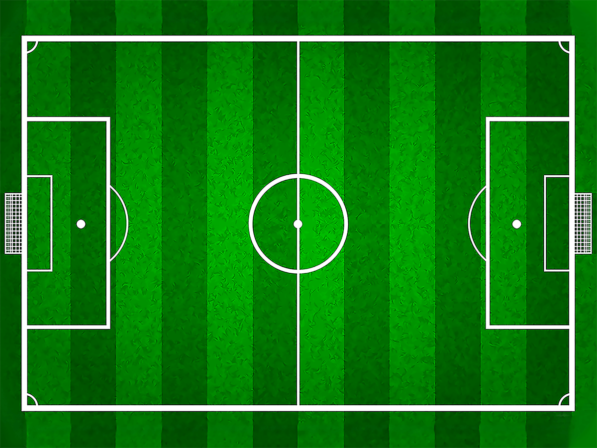 Fußballfeld Tortenaufleger