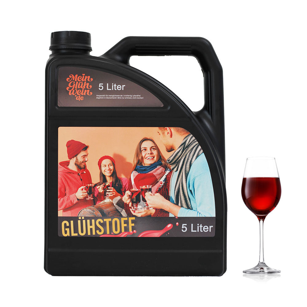 Glühweinkanister mit Winzerglühwein Rot 5 Liter