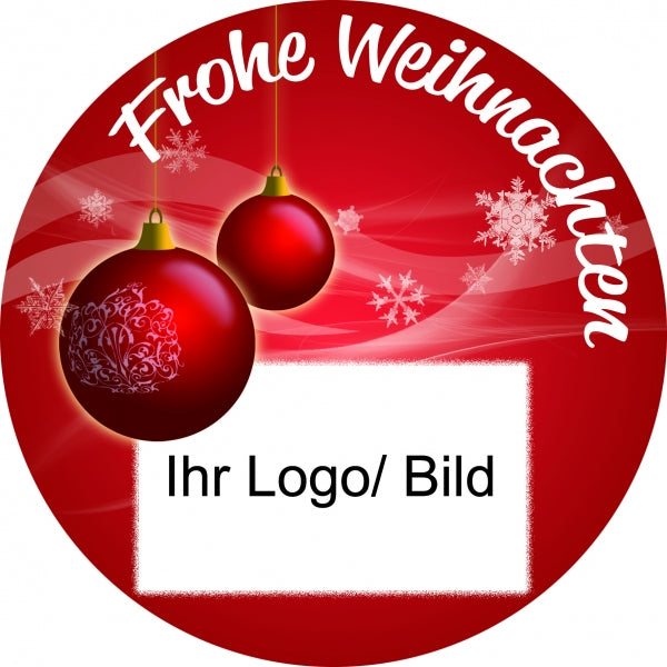 Weihnachtsoblate Motiv - Kugeln – Bild 4
