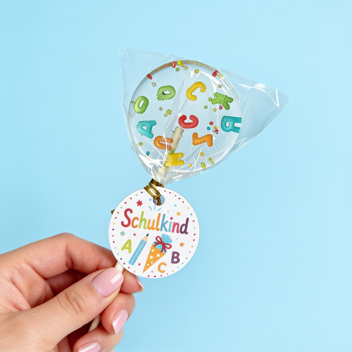 Alphabet Lolli mit bunten Nonpareilles – Bild 9