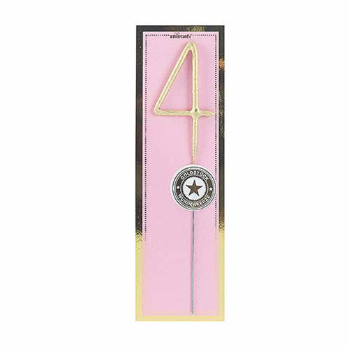 Wondercandle - Wunderkerze - Goldstück - "4"