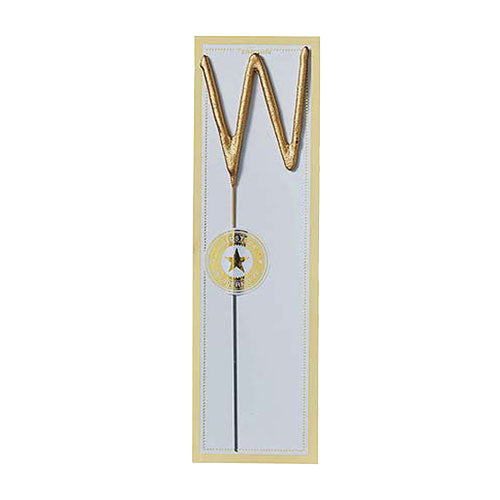 Wondercandle - Wunderkerze - Goldstück - "W"