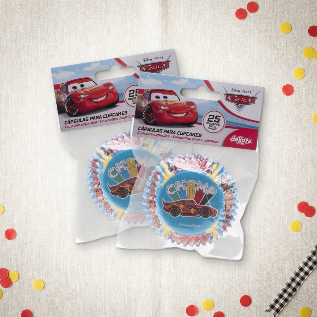 Disney Cars Muffinförmchen von DeKora mit Lightning McQueen