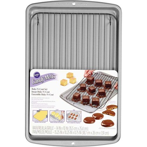 Wilton Bake-N-Coat Set Backform mit Abtropfrost