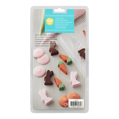 Wilton Candy Mould Mini Häschen & Karotte – Bild 1