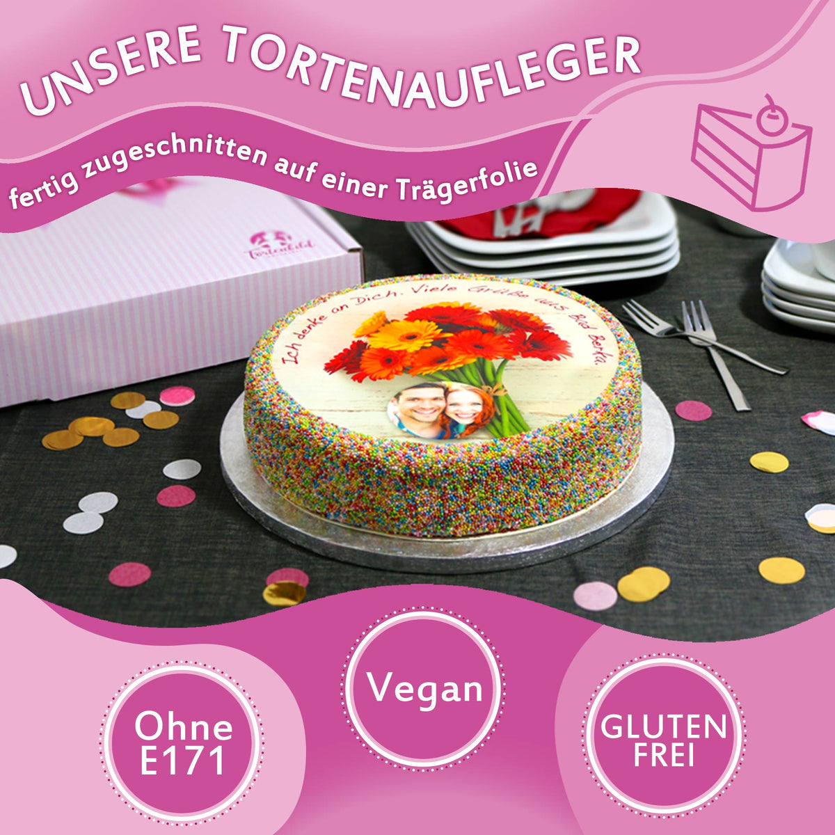 Tortenbild Pferde Rund – Bild 3