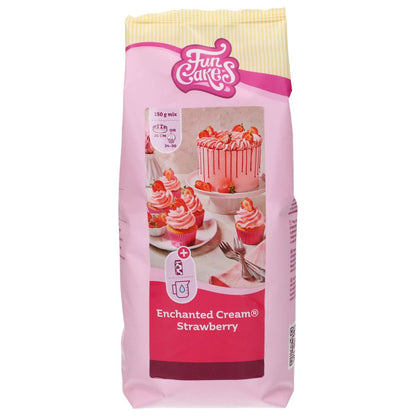 FunCakes Enchanted Cream Erdbeere 900g Packung
