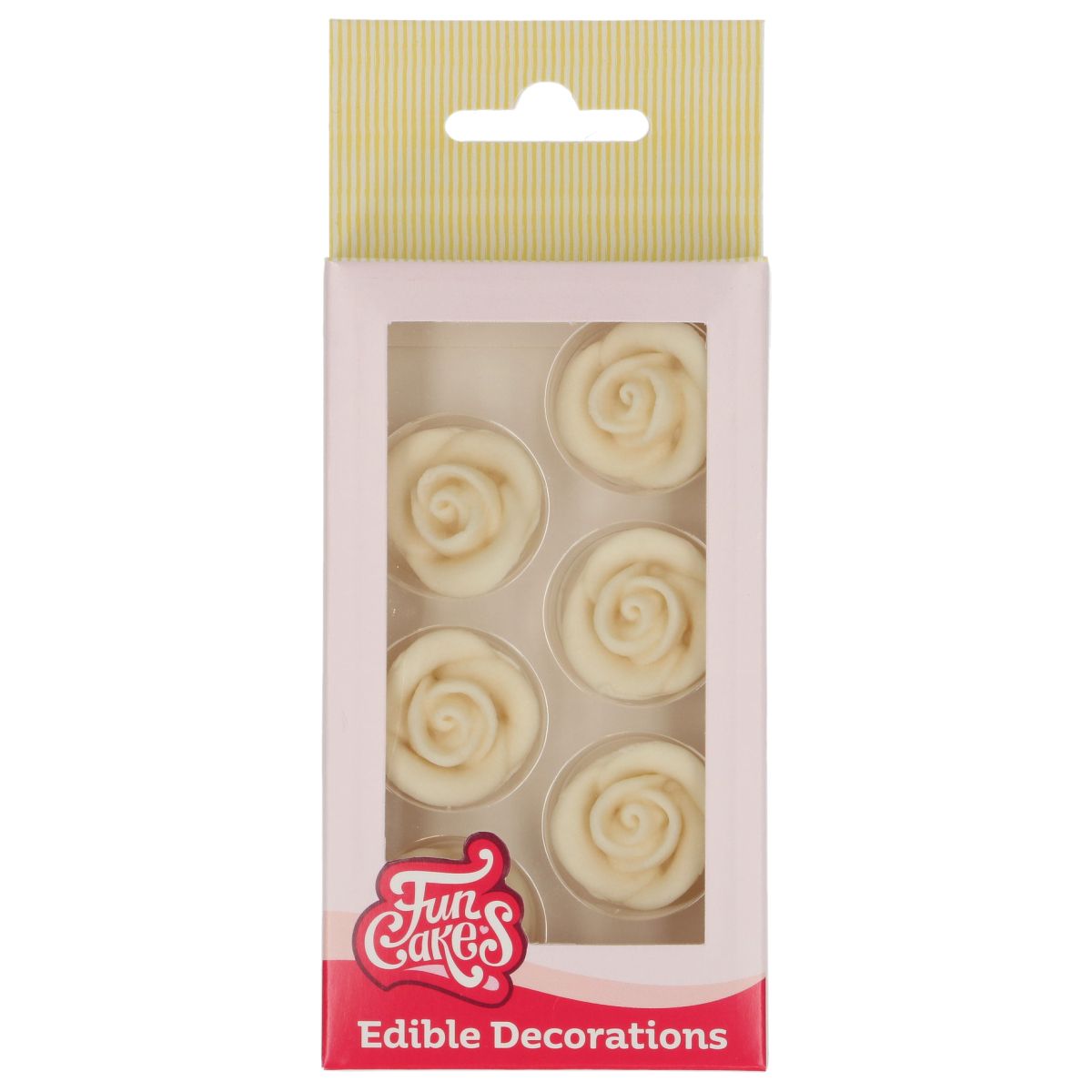 FunCakes - Zucker Dekorationen - Weiße Rosen – Bild 1