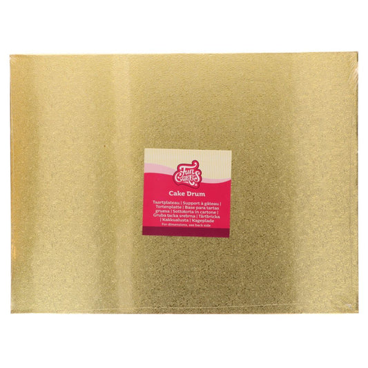 Tortenplatte gold 30x40cm rechteckig