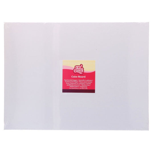 Tortenplatte Cake Board Rechteckig Weiß 40x30cm