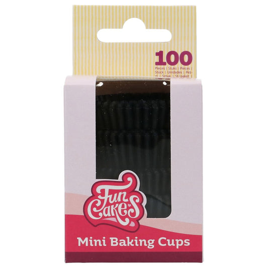 FunCakes Mini Backförmchen Schwarz - 100 Stk – Bild 1