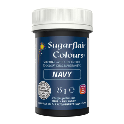 Speisefarben-Paste Sugarflair - Navy Blau 25g