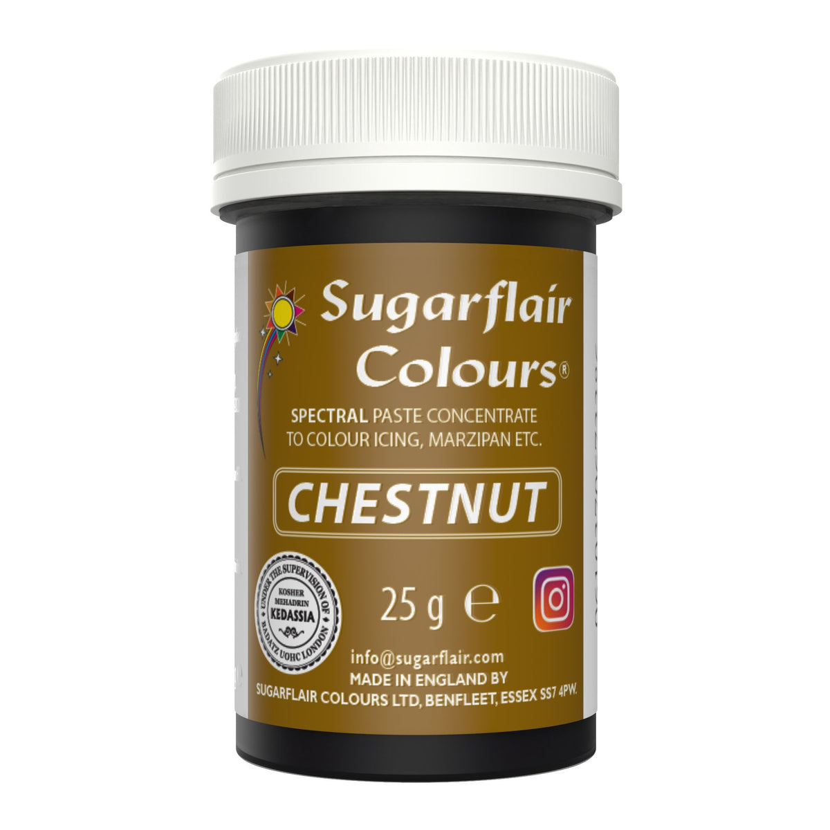 Speisefarben-Paste Sugarflair Chestnut 25g