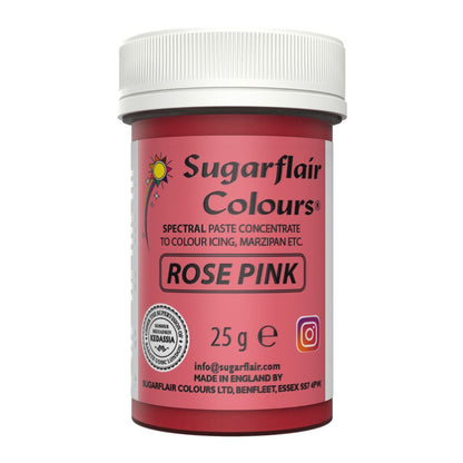 Speisefarben-Paste Sugarflair - Rose Pink 25g