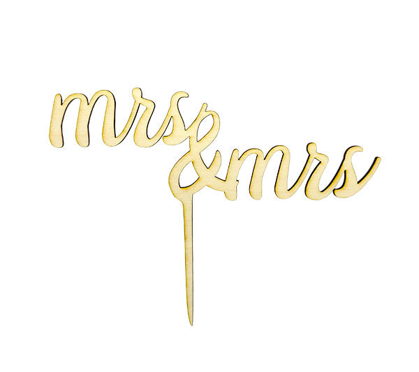 CakeTopper - mrs & mrs
