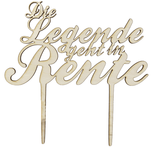 CakeTopper - Die Legende geht in Rente