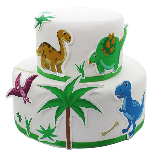 Fondant Kuchen-Tattoo - Dinosaurier – Bild 1
