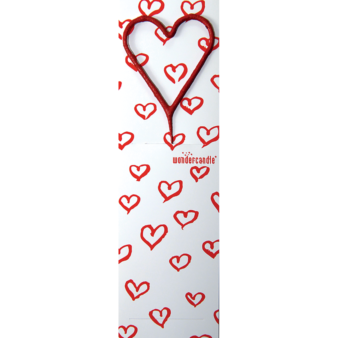 Wondercandle - Wunderkerze - Herz rot