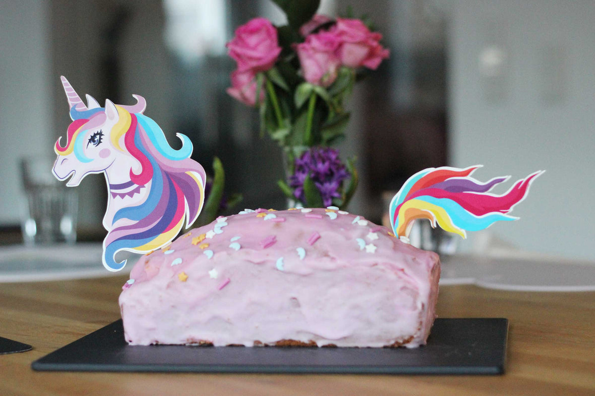Fondant Kuchen-Einstecker - Einhorn – Bild 2