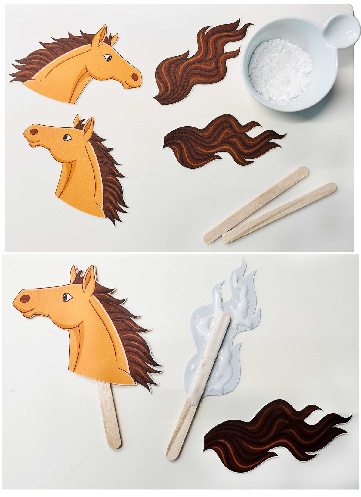 Fondant Kuchen-Einstecker - Pferd – Bild 2