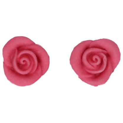 Zwei rosa Zuckerrosen aus Fondant