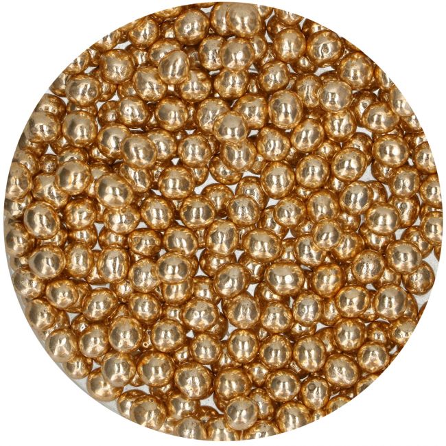 FunCakes Knusprige Choco Perlen - Metallic Gold – Bild 2