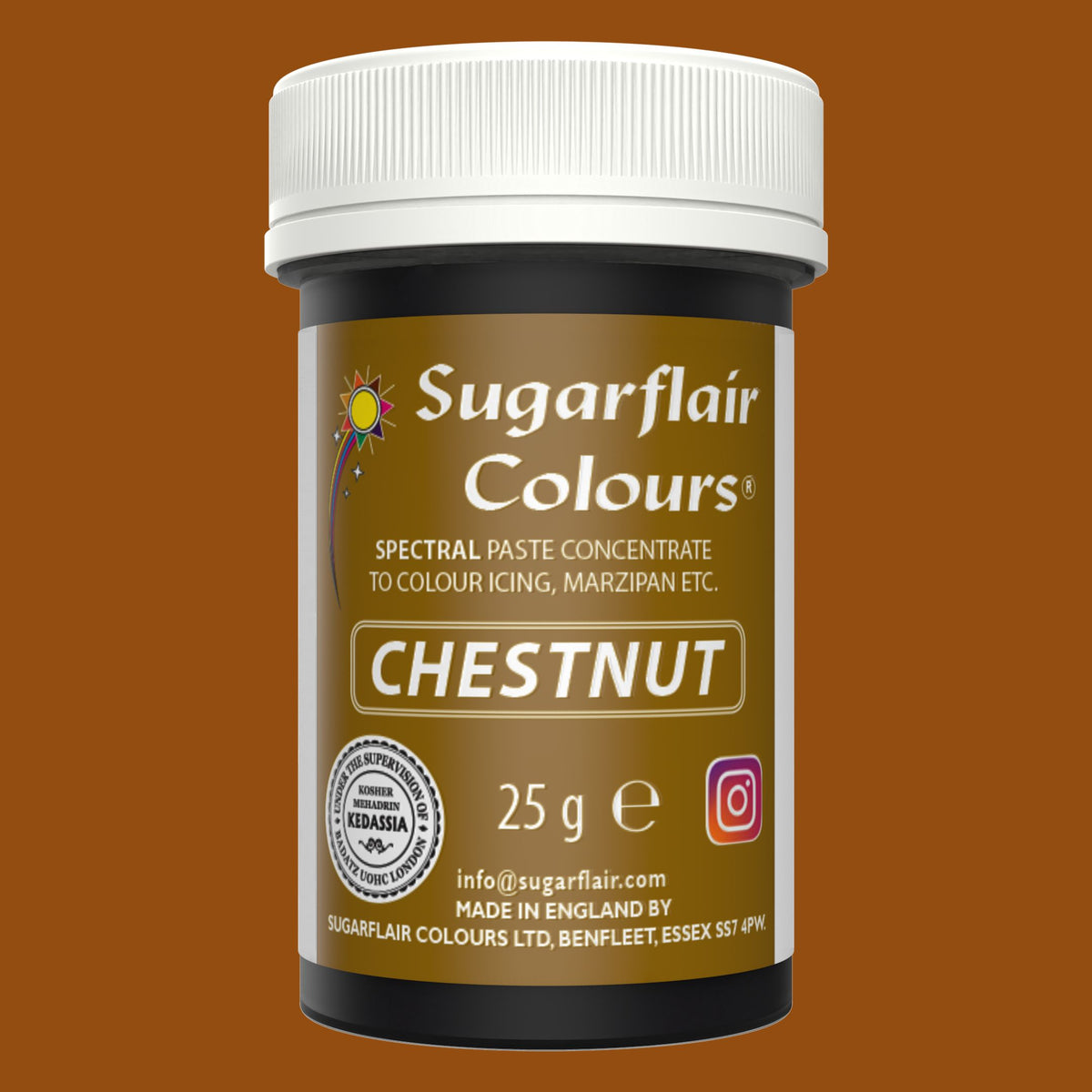 Speisefarben-Paste Sugarflair Chestnut 25g