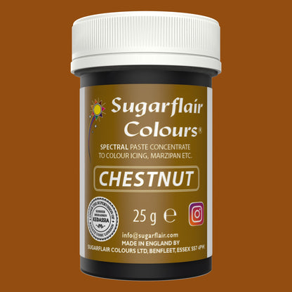 Speisefarben-Paste Sugarflair Chestnut 25g