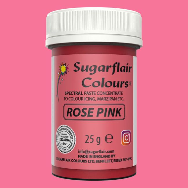 Speisefarben-Paste Sugarflair - Rose Pink 25g