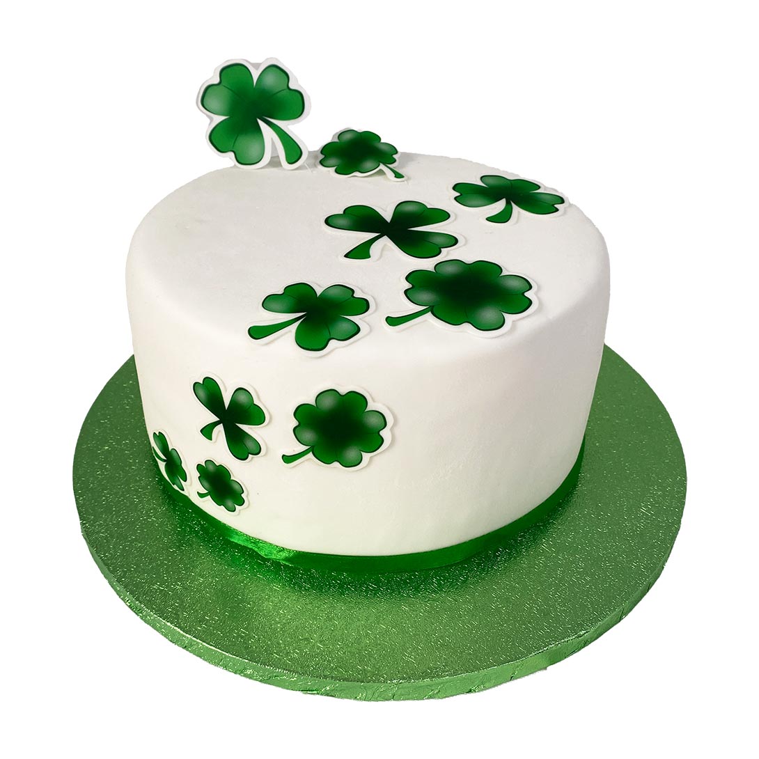 Fondant Kuchen-Tattoo - Kleeblatt – Bild 2
