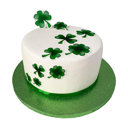 Fondant Kuchen-Tattoo - Kleeblatt – Bild 2