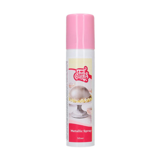 FunCakes Metallic Spray Silber – Bild 1