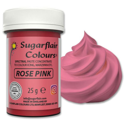 Speisefarben-Paste Sugarflair - Rose Pink 25g