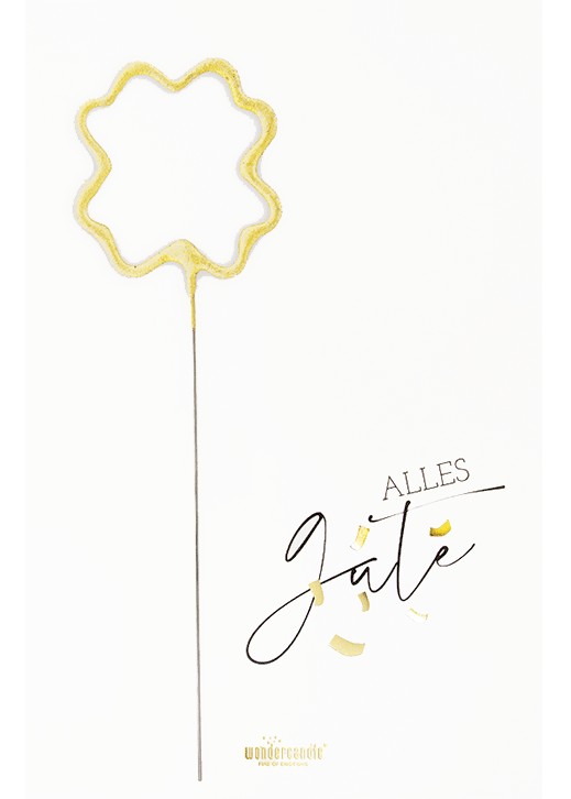 Wondercard - Geschenkkarte weiß - Alles Gute