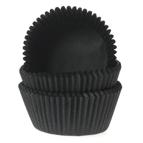 HoM - Muffin Backförmchen - Mini - Schwarz - 60 Stk