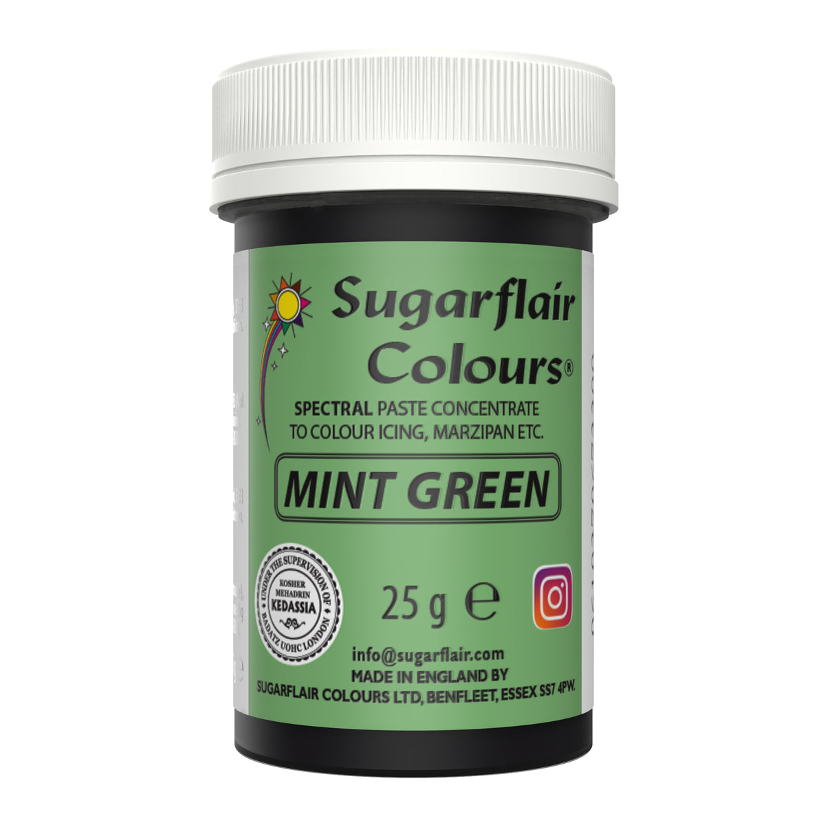 Speisefarben-Paste Sugarflair - Mint Green 25g